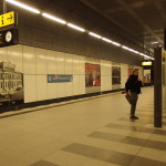 Elliott Waits for the U-Bahn. Photo by Scarlett Messenger