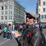 Elliott With Kebap, May Day, Kreuzberg. Photo by Scarlett Messenger